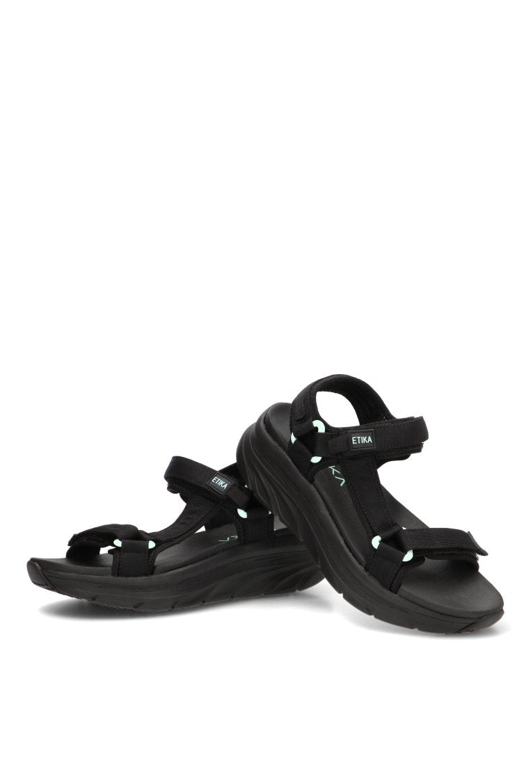 SANDALIA DEPORTIVA PORT 01 40107 ETIKA MUJER NEGRO