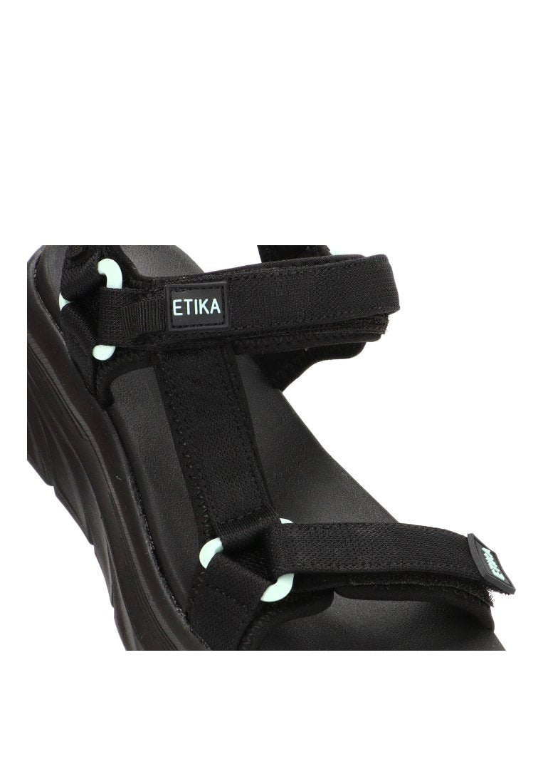 SANDALIA DEPORTIVA PORT 01 40107 ETIKA MUJER NEGRO