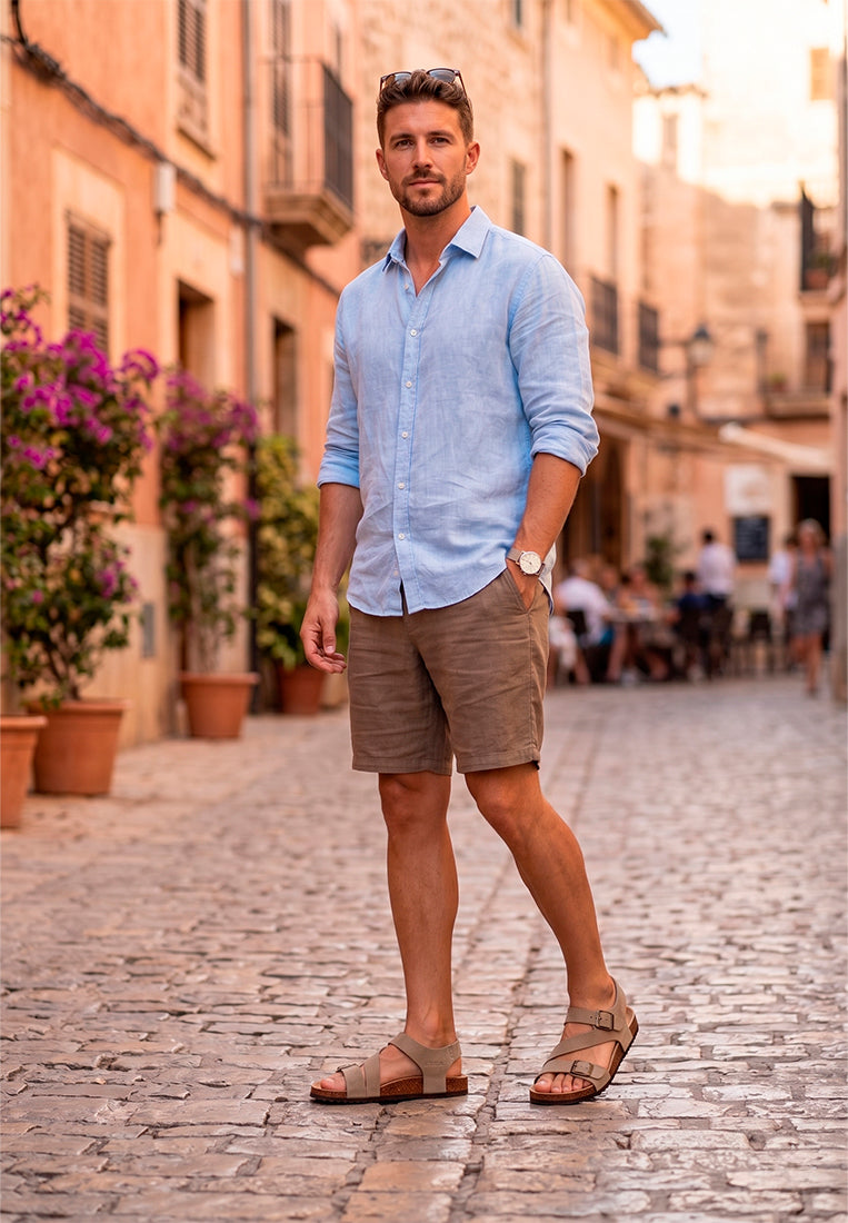 SANDALIAS BIO TIRAS HOMBRE MONDELLO 41021 ETIKA HOMBRE TAUPE