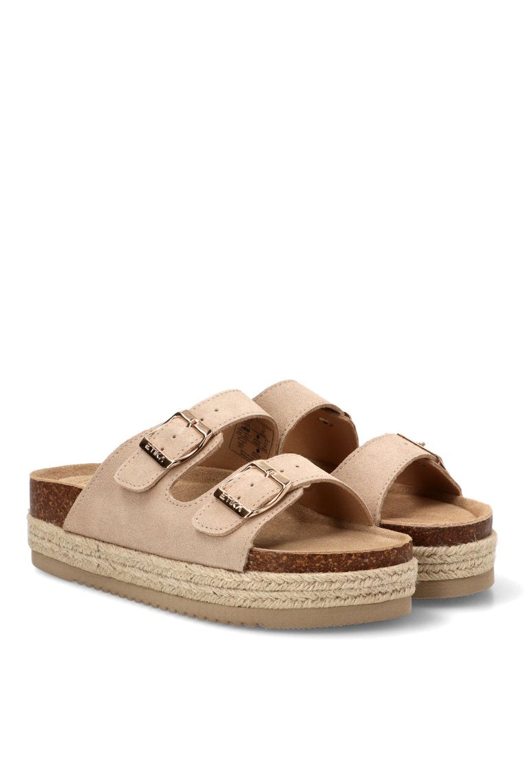 SANDALIA BIO HEBILLAS GALIOTA 10061 ETIKA MUJER BEIGE