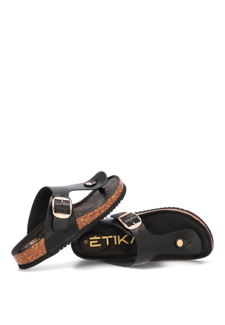 SANDALIO BIO DEDO ARNAL 02 10094 ETIKA MUJER NEGRO