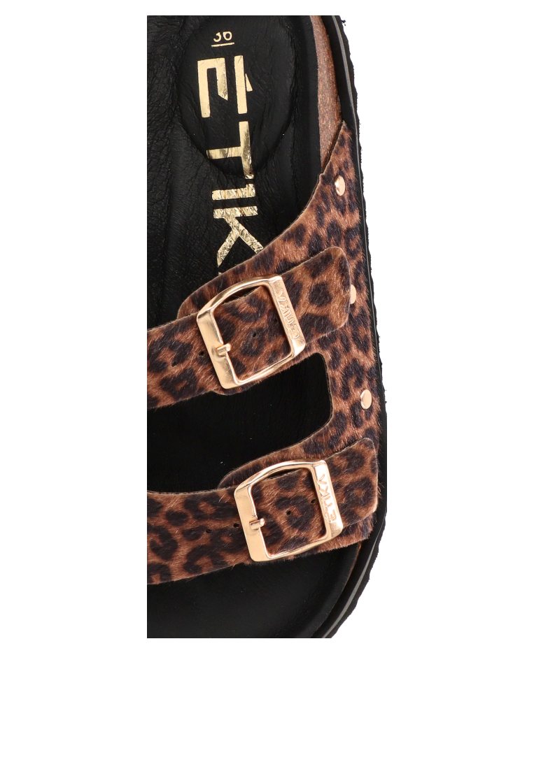 SANDALIA BIO HEBILLAS MONTESOLARO 10096 ETIKA MUJER LEOPARDO