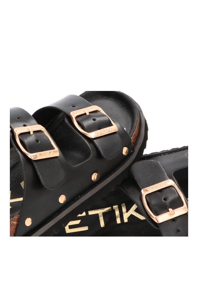SANDALIA BIO HEBILAS MONTESOLARO 10096 ETIKA MUJER NEGRO