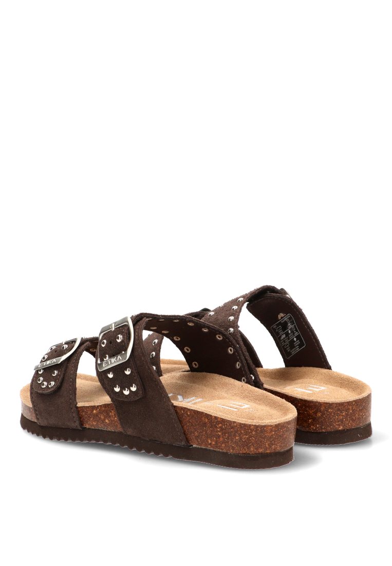 SANDALIA BIO HEBILLAS ARENAL 01 10093 ETIKA MUJER CHOCOLATE