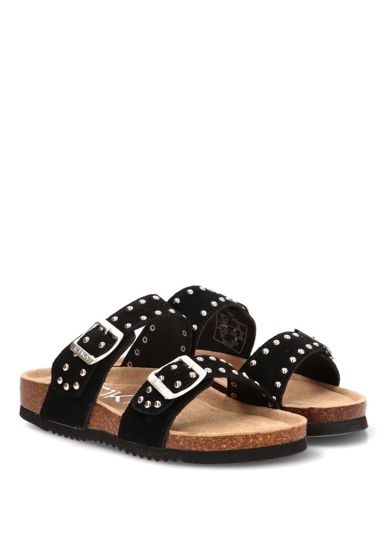 SANDALIO BIO HEBILLAS ARENAL 01 10093 ETIKA MUJER NEGRO