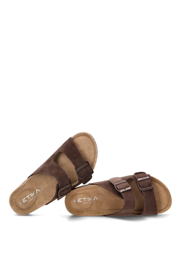 SANDALIAS BIIO HOMBRE HEBILLA JABLILLO 41012 ETIKA HOMBRE CHOCOLATE