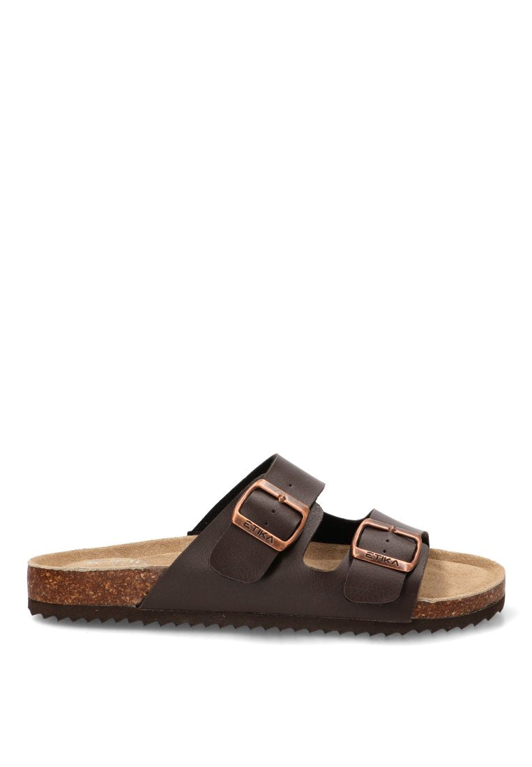 SANDALIA BIO HOMBRE HEBILLAS JABLILO 41012 ETIKA HOMBRE MARRoN