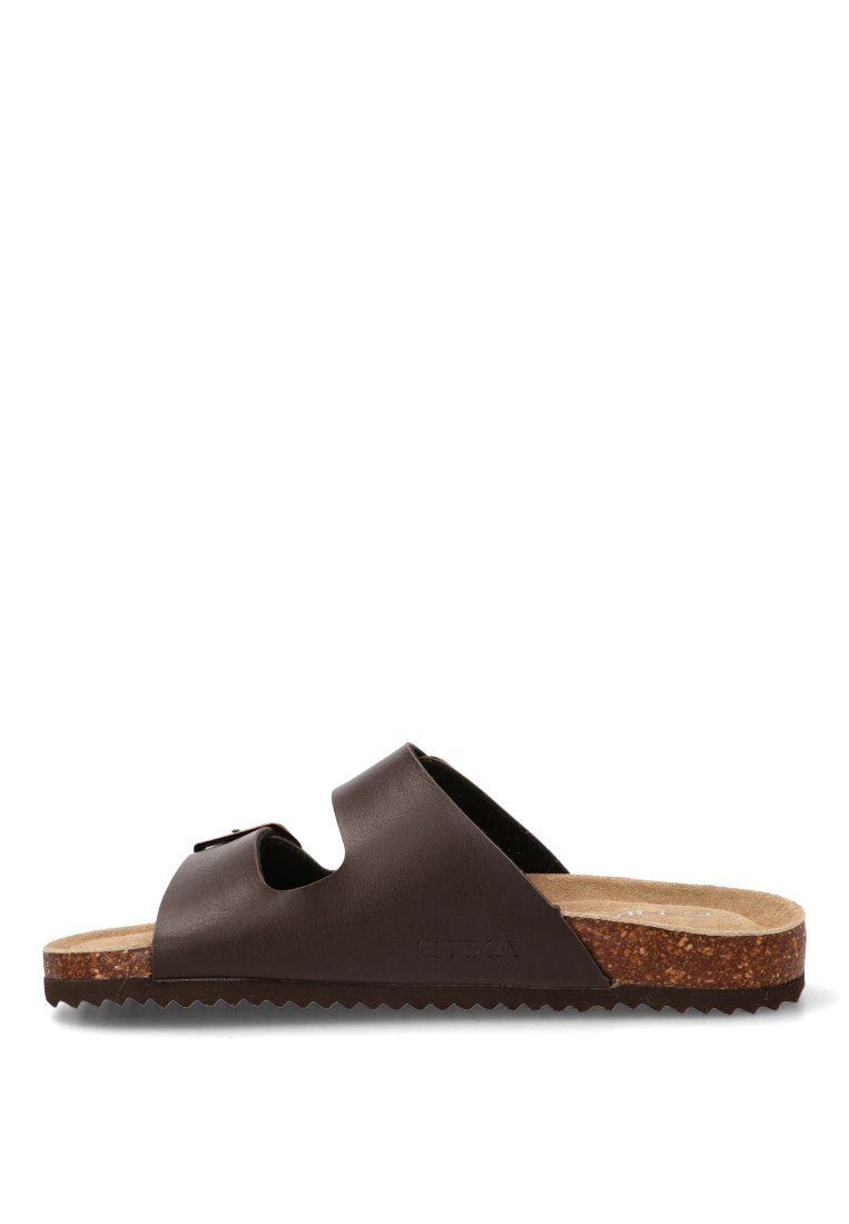 SANDALIA BIO HOMBRE HEBILLAS JABLILO 41012 ETIKA HOMBRE MARRoN