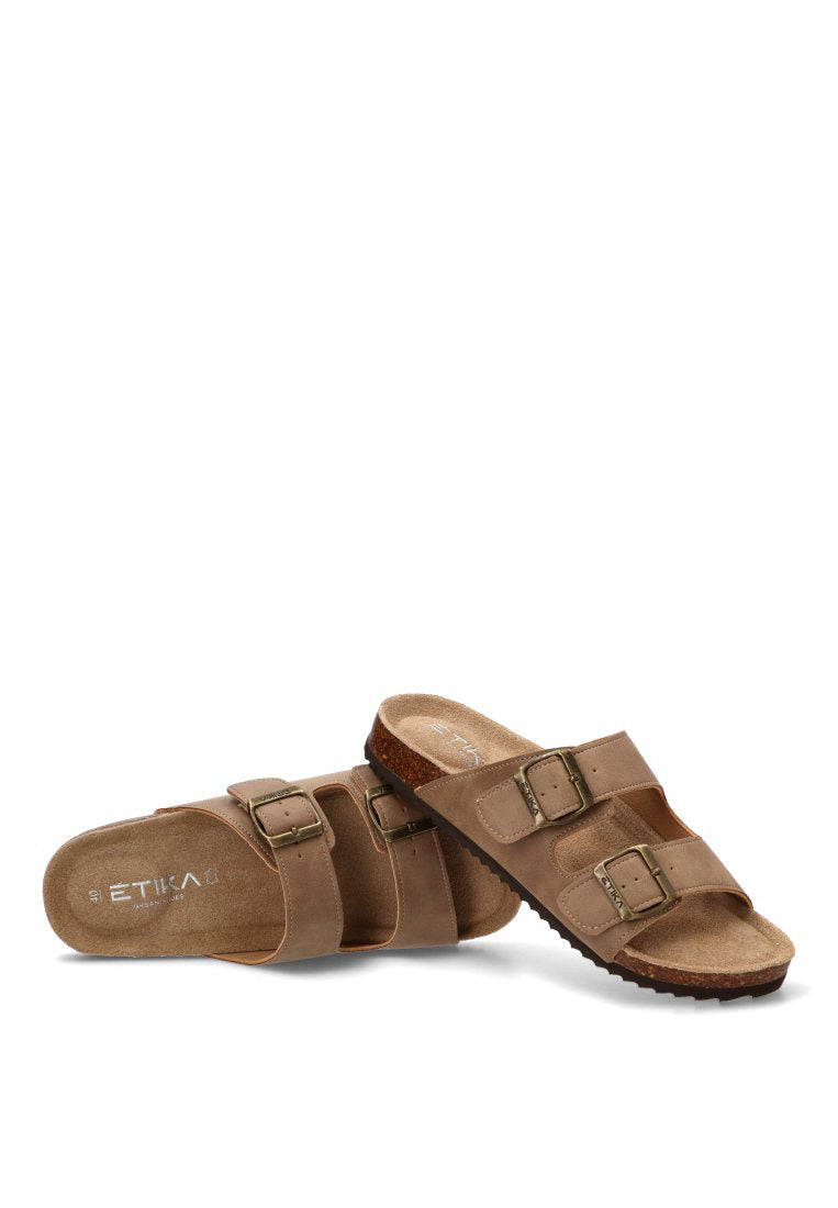 SANDALIAS BIO HEBILLA JABLILO 41012 ETIKA HOMBRE TAUPE
