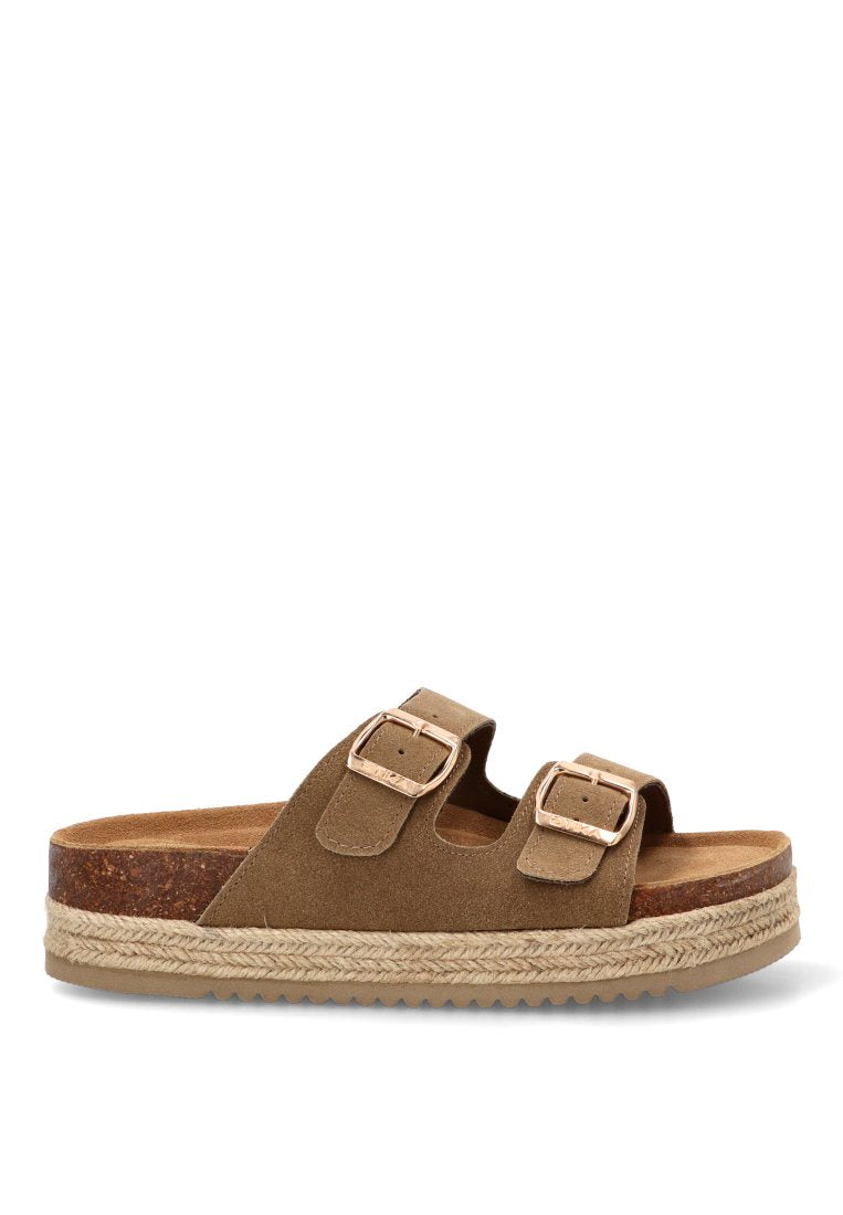 SANDALIA BIO HEBILLAS GALIOTA 10061 ETIKA MUJER TAUPE