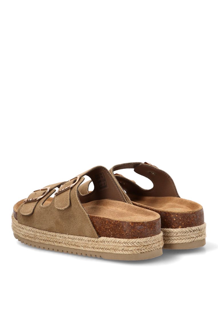 SANDALIA BIO HEBILLAS GALIOTA 10061 ETIKA MUJER TAUPE