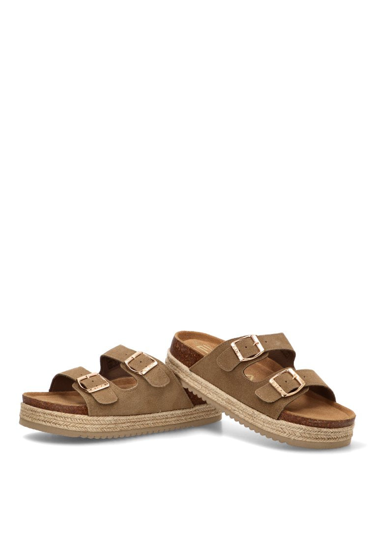 SANDALIA BIO HEBILLAS GALIOTA 10061 ETIKA MUJER TAUPE