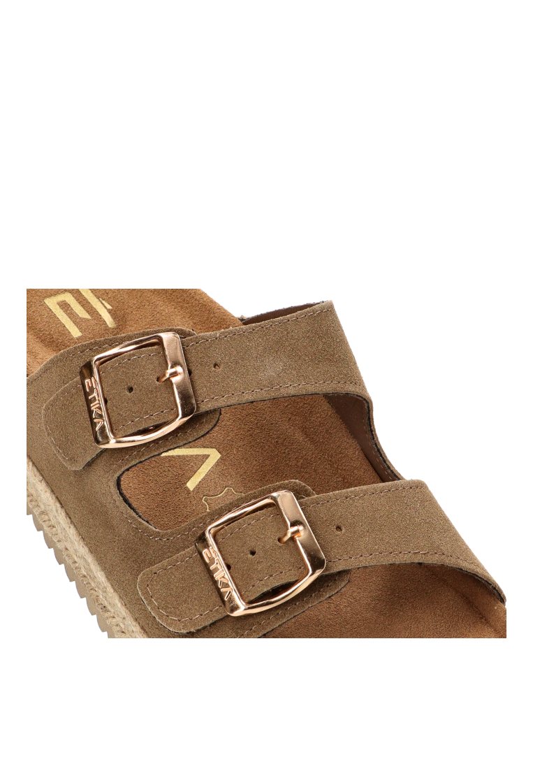 SANDALIA BIO HEBILLAS GALIOTA 10061 ETIKA MUJER TAUPE