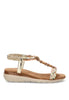 SANDALIA CONFORT MUJER LITORAL 40016, ARMONY, MUJER, ORO Oro
