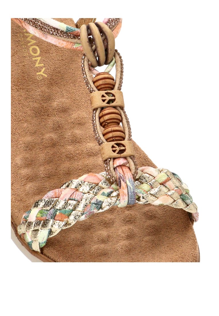 SANDALIA CONFORT MUJER LITORAL 40016 ARMONY MUJER ORO