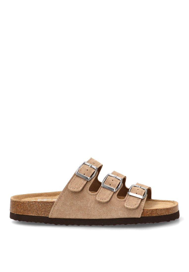 SANDALIA BIO TRIPLE HEBILLA NIKOS 10175 ETIKA MUJER BEIGE