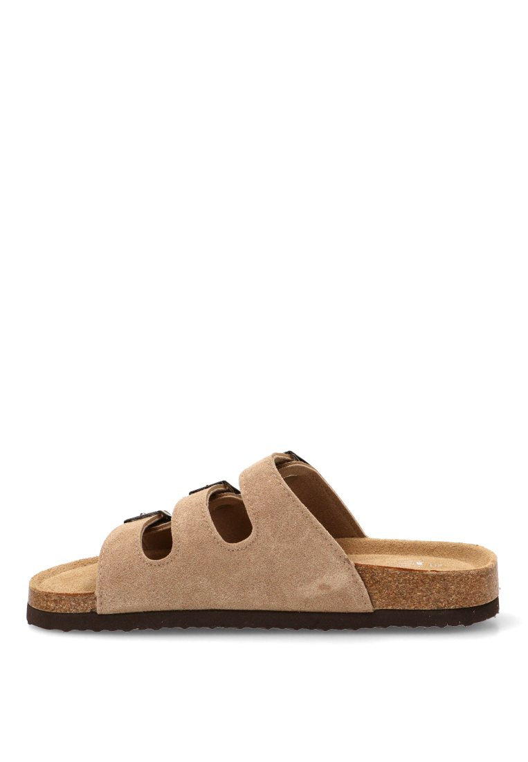 SANDALIA BIO TRIPLE HEBILLA NIKOS 10175 ETIKA MUJER BEIGE