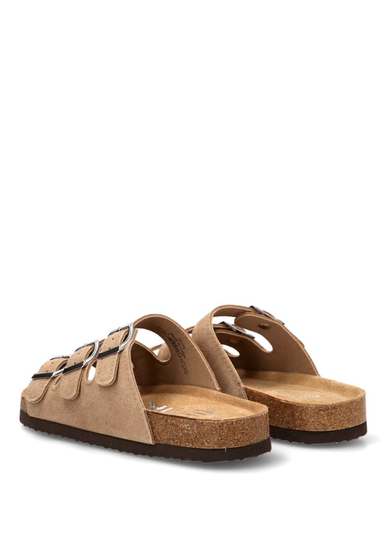 SANDALIA BIO TRIPLE HEBILLA NIKOS 10175 ETIKA MUJER BEIGE