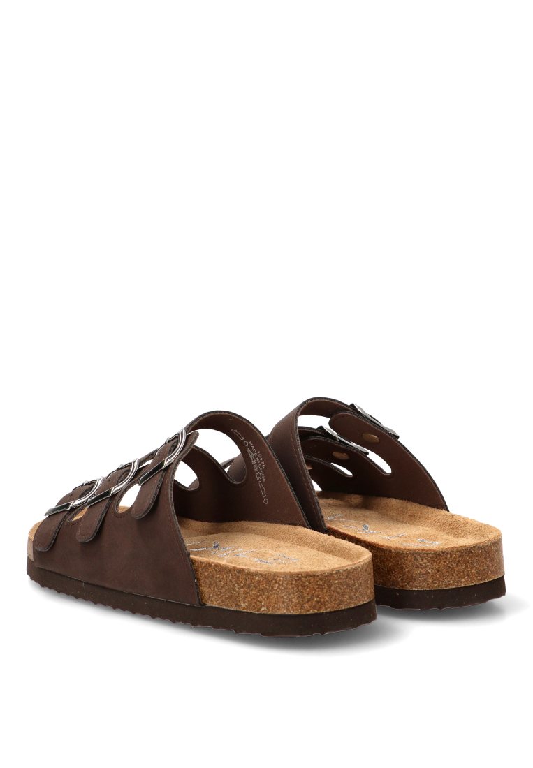 SANDALIA BIO TRIPLE HEBILLA NIKOS 10175 ETIKA MUJER CHOCOLATE