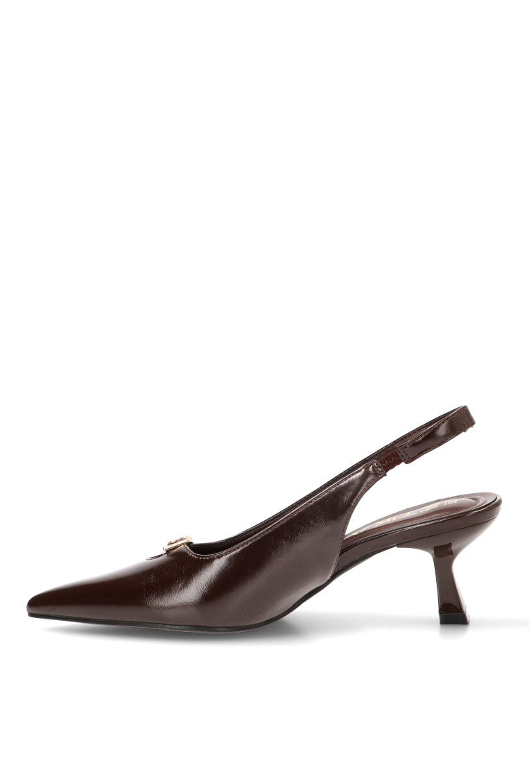 ZAPATO SALON ABIERTO LAZO BOSSA 63327 ETIKA MUJER CAFe