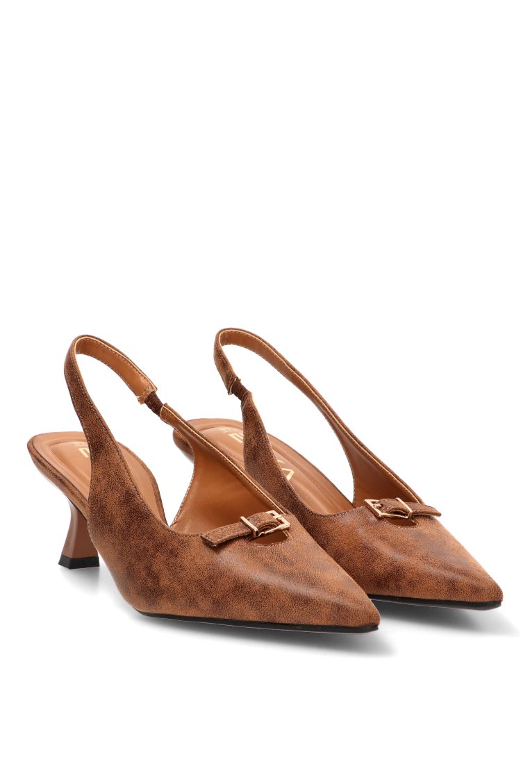 ZAPATO SALON ABIERTO LAZO BOSSA 63327 ETIKA MUJER CAMEL