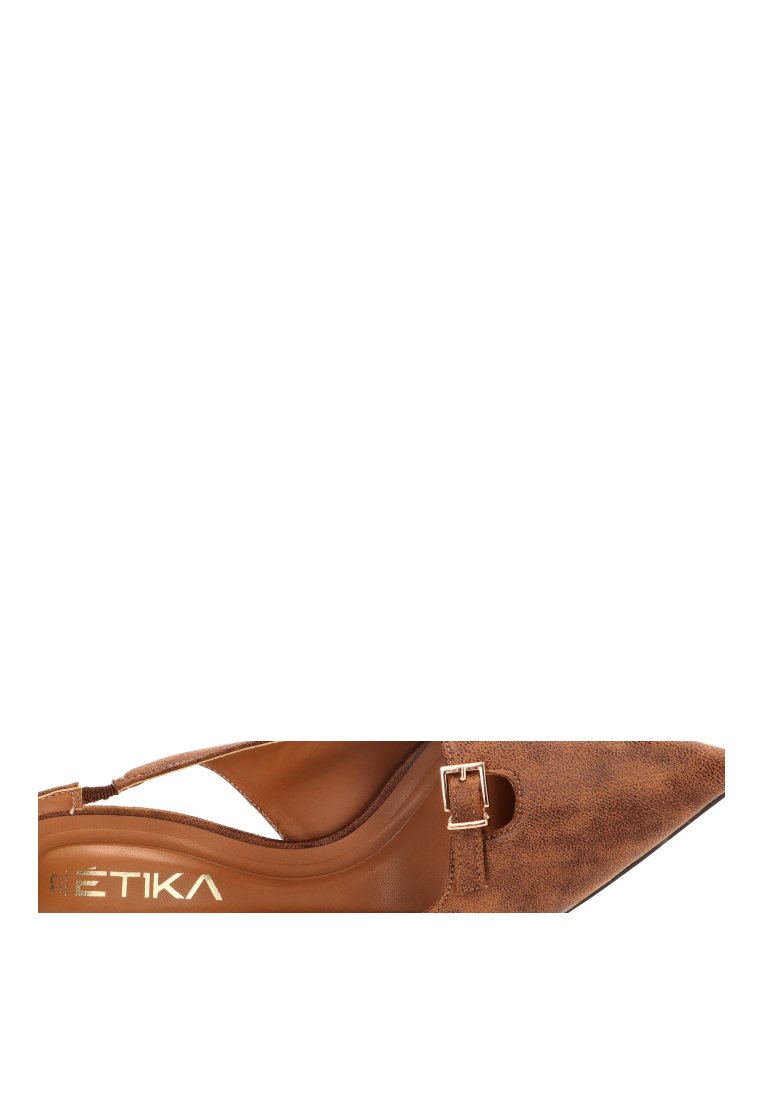 ZAPATO SALON ABIERTO LAZO BOSSA 63327 ETIKA MUJER CAMEL
