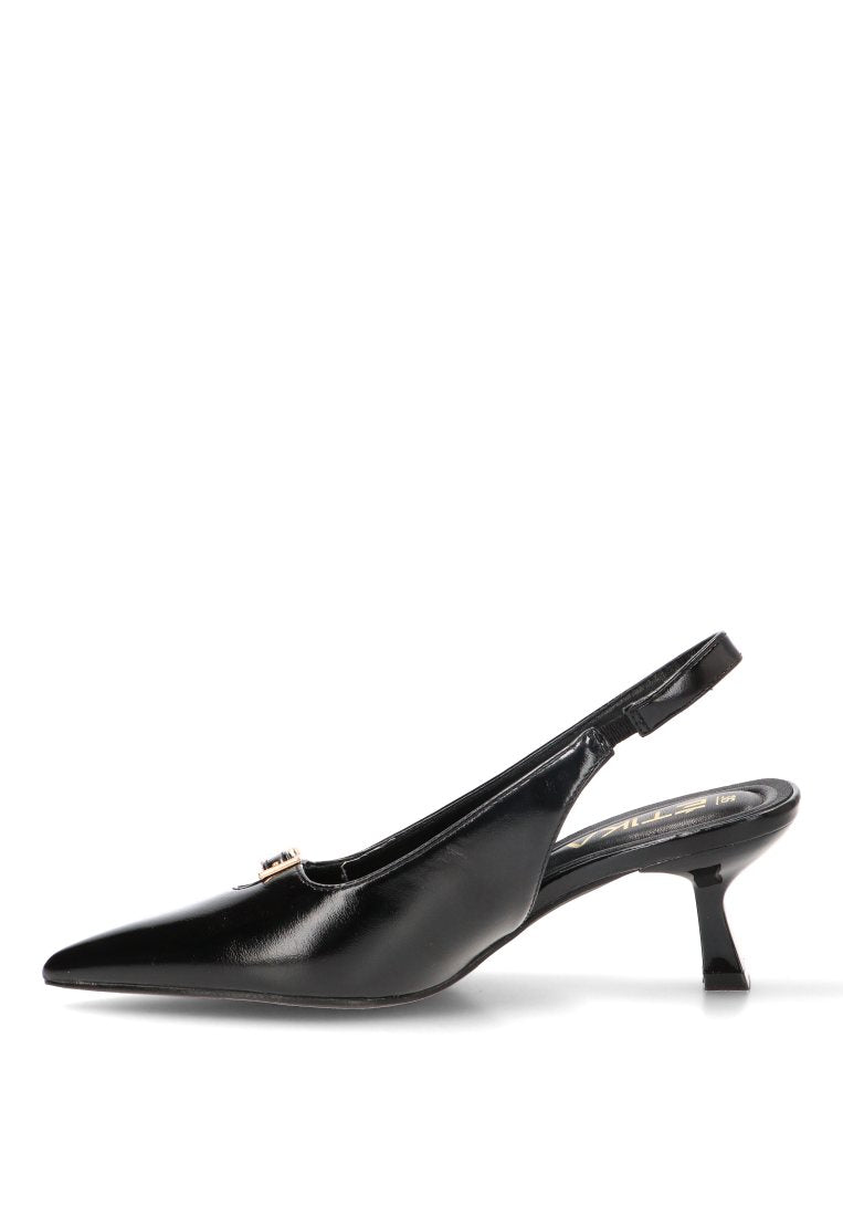 ZAPATO SALON ABIERTO LAZO BOSSA 63327 ETIKA MUJER NEGRO