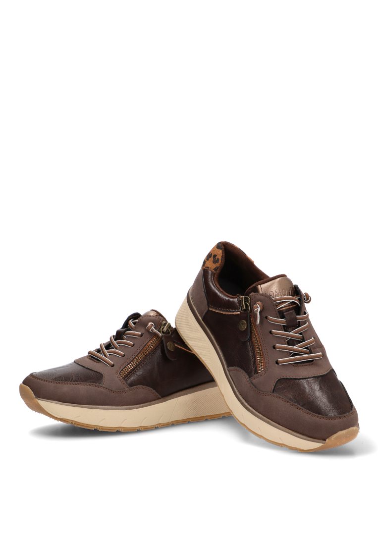 DEPORTIVAS CREMALLERA LATERAL ESSENCE 50045 ARMONY MUJER CAFe