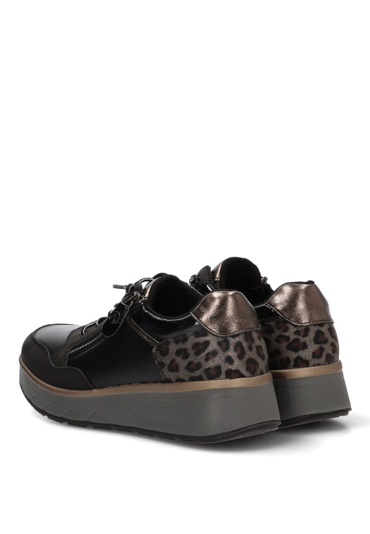 DEPORTIVAS CREMALLERA LATERAL ESSENCE 50045 ARMONY MUJER NEGRO