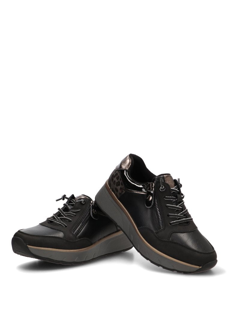 DEPORTIVAS CREMALLERA LATERAL ESSENCE 50045 ARMONY MUJER NEGRO