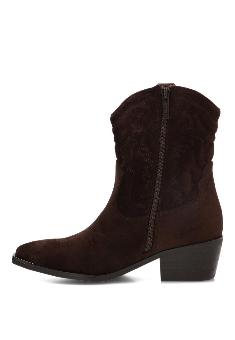 BOTIN PUNTA DORADA MAGNOLIA 110565 ETIKA MUJER CAFE
