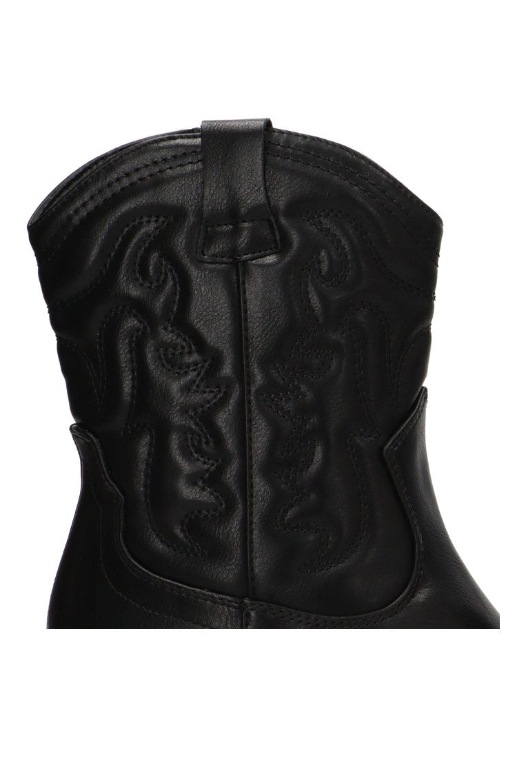 BOTIN PUNTA DORADA MAGNOLIA 110565 ETIKA MUJER NEGRO
