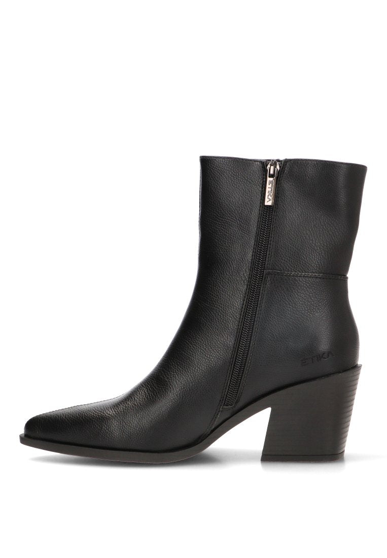 BOTIN LINEA PESPUNTE ICONA 110593 ETIKA MUJER NEGRO