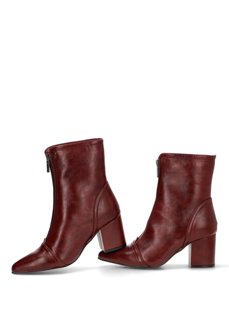 BOTIN CREMALLERA DELANTERA HANNA 32022 ETIKA MUJER BURDEOS