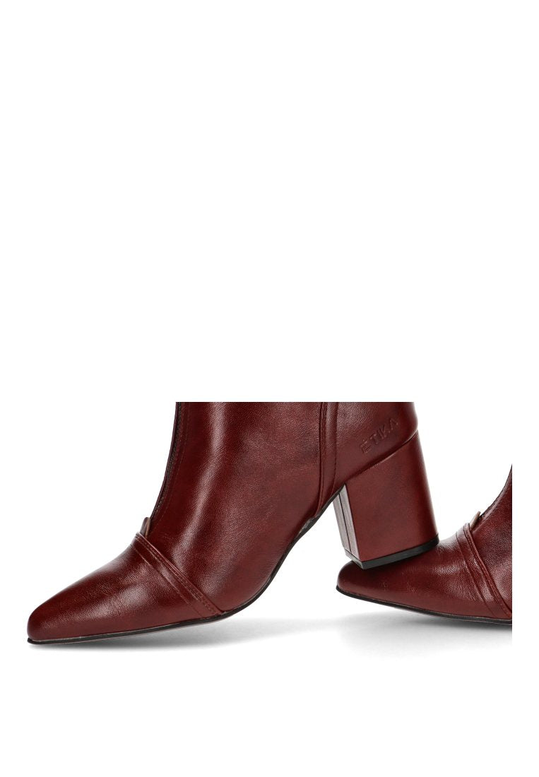 BOTIN CREMALLERA DELANTERA HANNA 32022 ETIKA MUJER BURDEOS