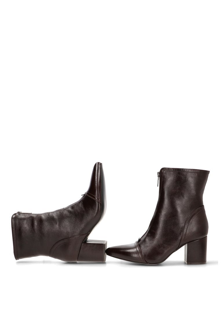 BOTIN CREMALLERA DELANTERA HANNA 32022 ETIKA MUJER CAFe