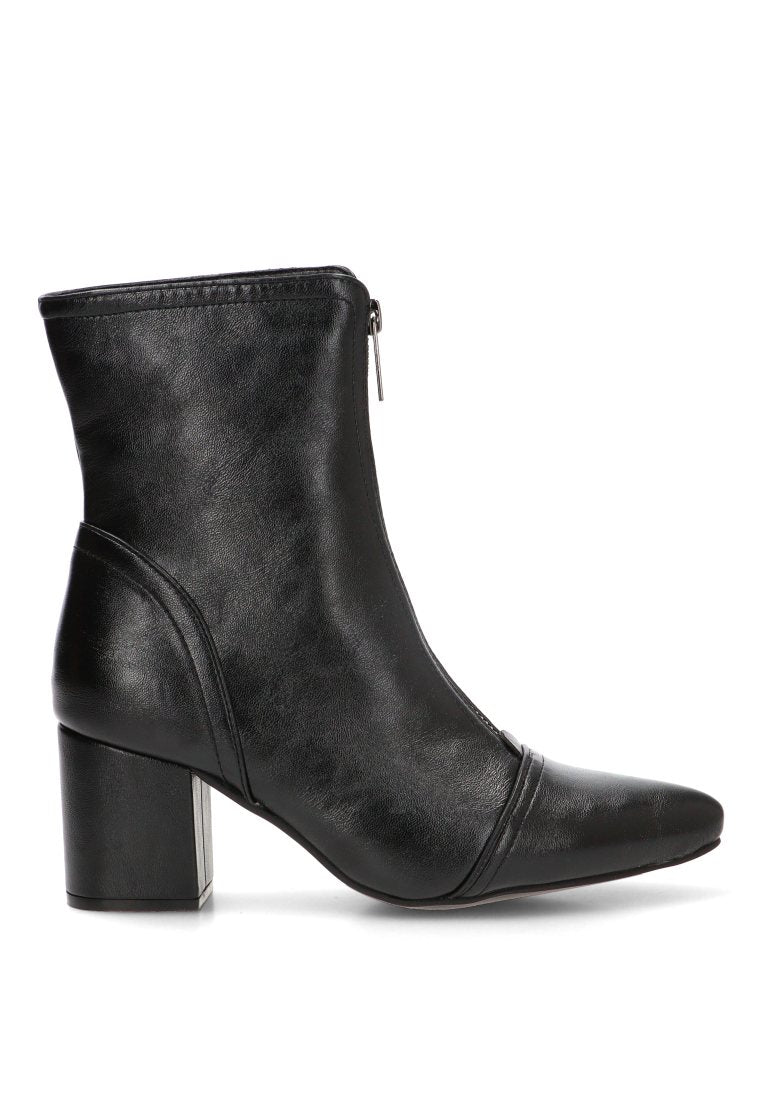 BOTIN CREMALLERA DELANTERA HANNA 32022 ETIKA MUJER NEGRO