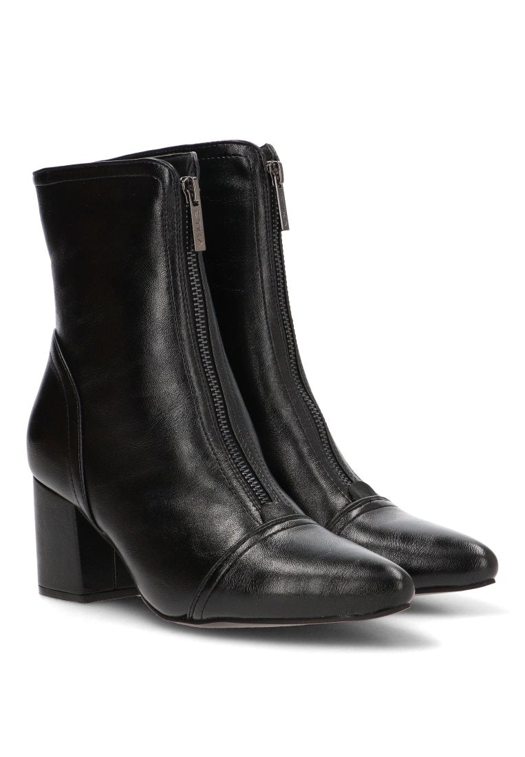 BOTIN CREMALLERA DELANTERA HANNA 32022 ETIKA MUJER NEGRO