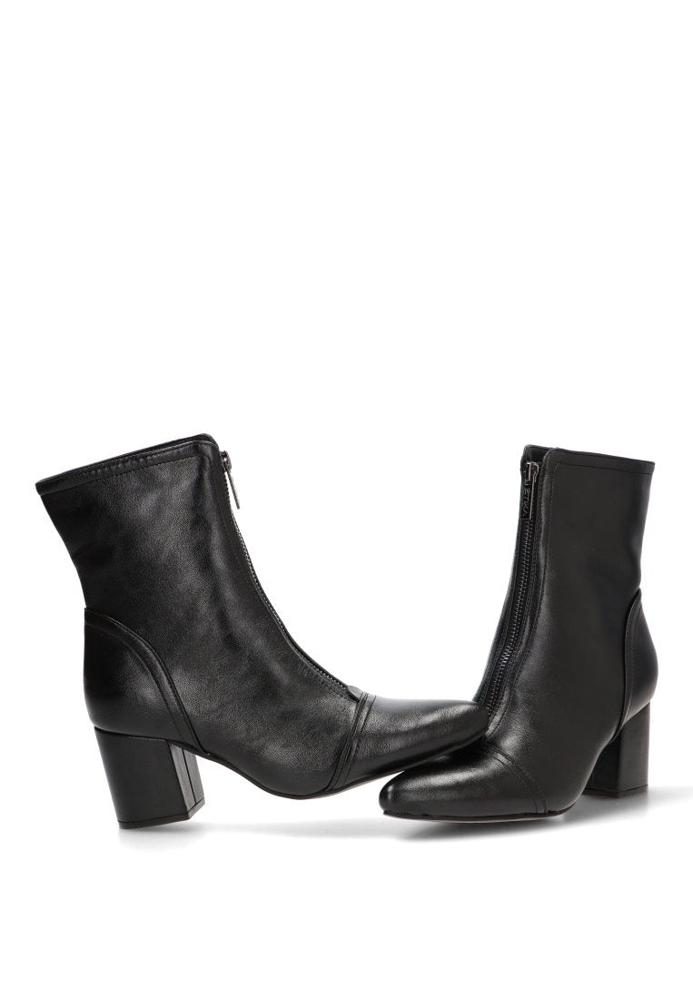 BOTIN CREMALLERA DELANTERA HANNA 32022 ETIKA MUJER NEGRO