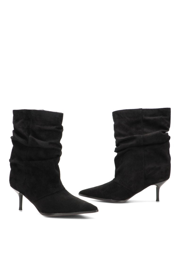 BOTIN ARRUGADO ESTELLE 32033 ETIKA MUJER NEGRO