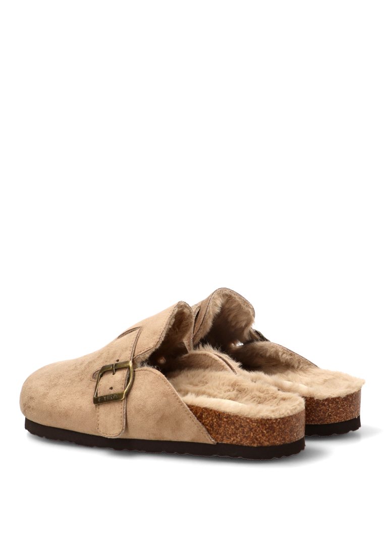 ZUECO SUELA PELO ORION 10177 ETIKA MUJER TAUPE
