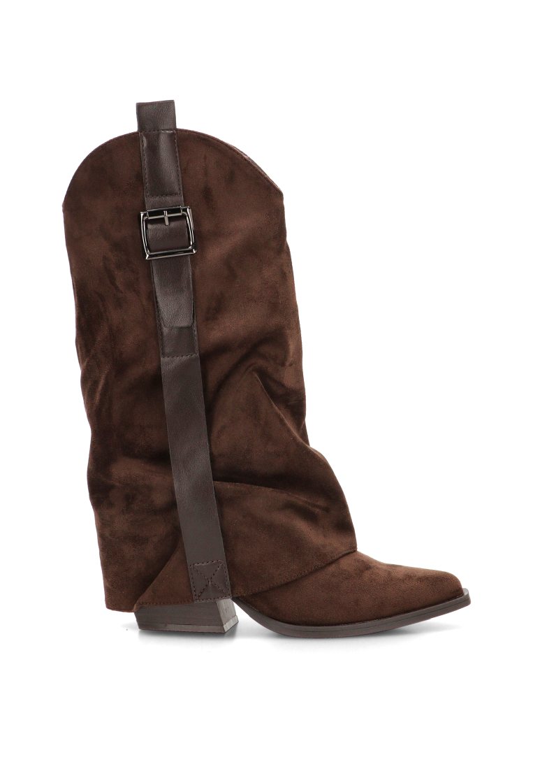BOTA ARRUGADA HEBILLA DUNA 110574 ETIKA MUJER CAFe