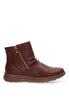 BOTIN FRUNCIDO CREMALLERA FLORAL 30051, ARMONY, MUJER, BURDEOS Burdeos