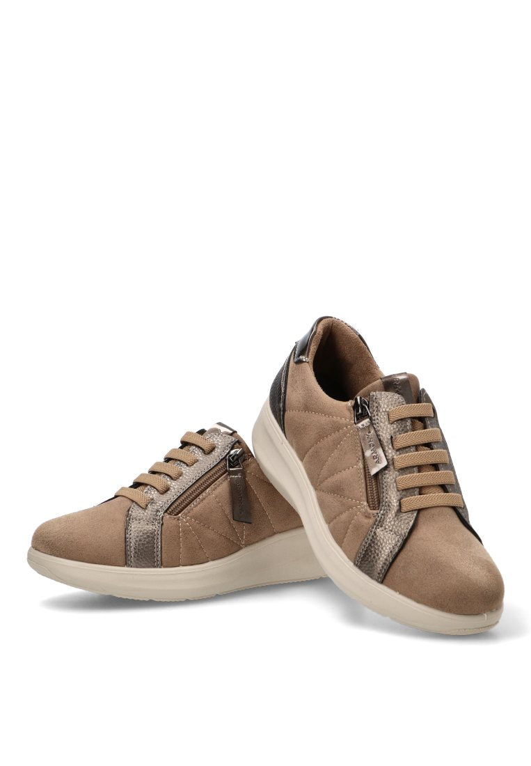 MOCASINES CREMALLERA RELIEVE AURA 60014 ARMONY MUJER MARRoN