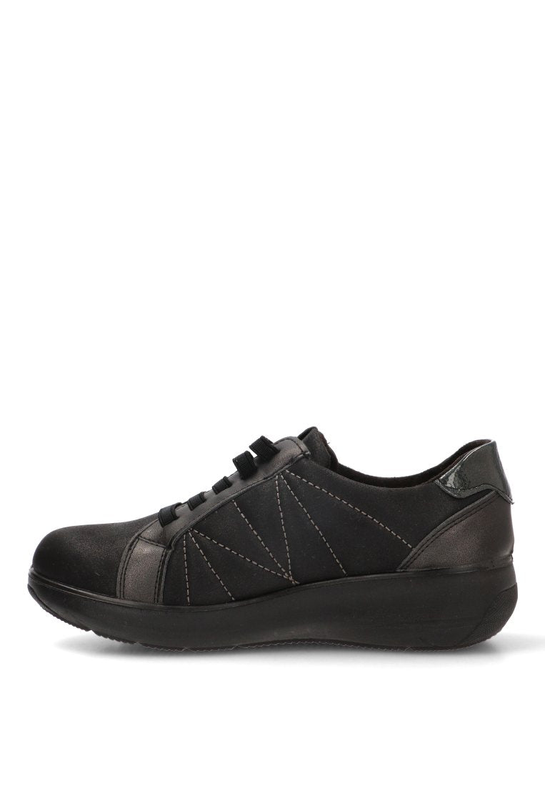 MOCASINES CREMALLERA RELIEVE AURA 60014 ARMONY MUJER NEGRO