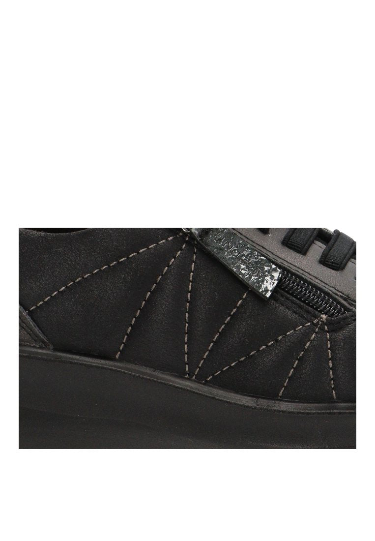 MOCASINES CREMALLERA RELIEVE AURA 60014 ARMONY MUJER NEGRO