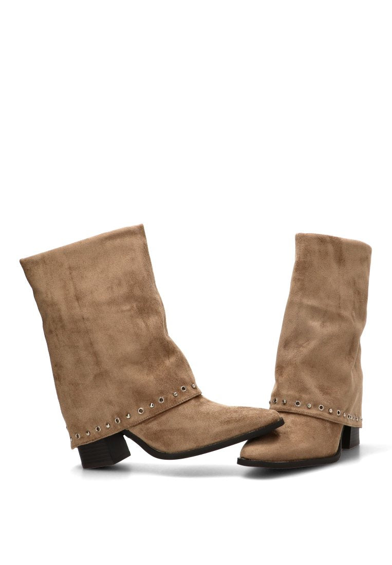 BOTIN CUBIERTO TACHAS ETERNAL 32029 ETIKA MUJER TAUPE