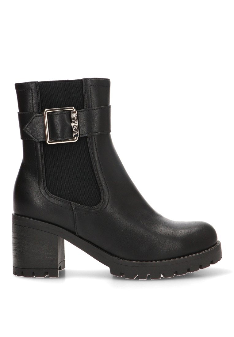 BOTIN ELASTICO HEBILLA NOIR 30052 ETIKA MUJER NEGRO