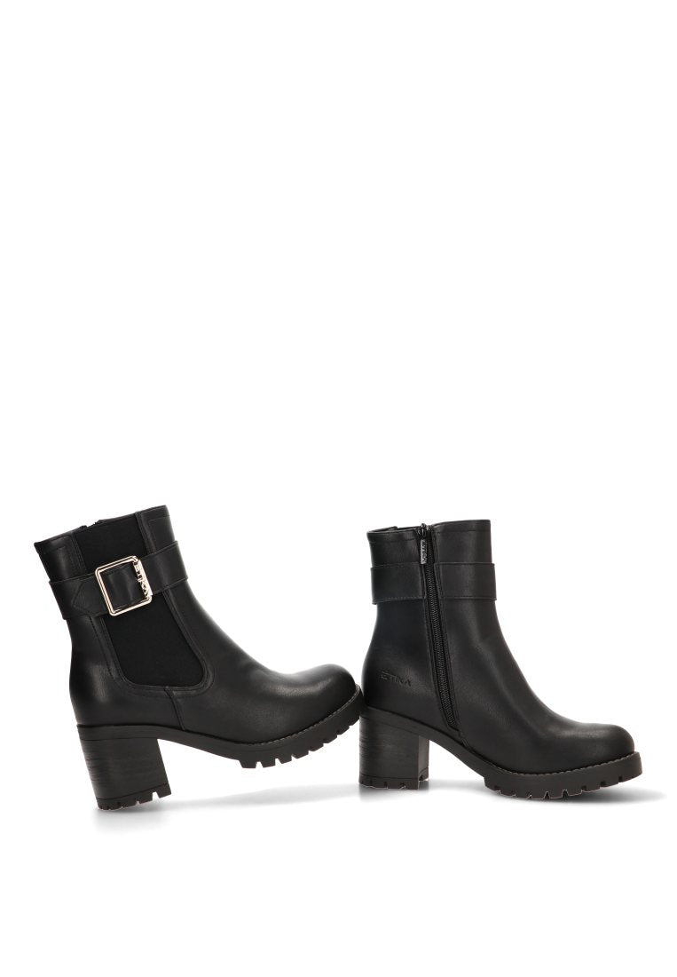 BOTIN ELASTICO HEBILLA NOIR 30052 ETIKA MUJER NEGRO