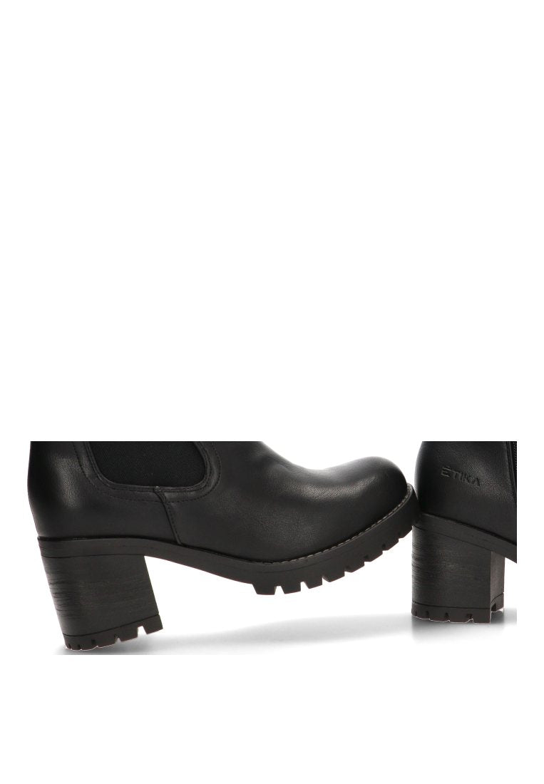BOTIN ELASTICO HEBILLA NOIR 30052 ETIKA MUJER NEGRO